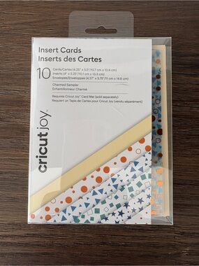 Cricut White Insert Cards with Multicolor Accents